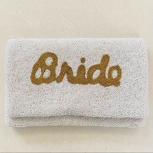 Francesca’s Twine and Love Bride Beaded Bridal Wedding Clutch